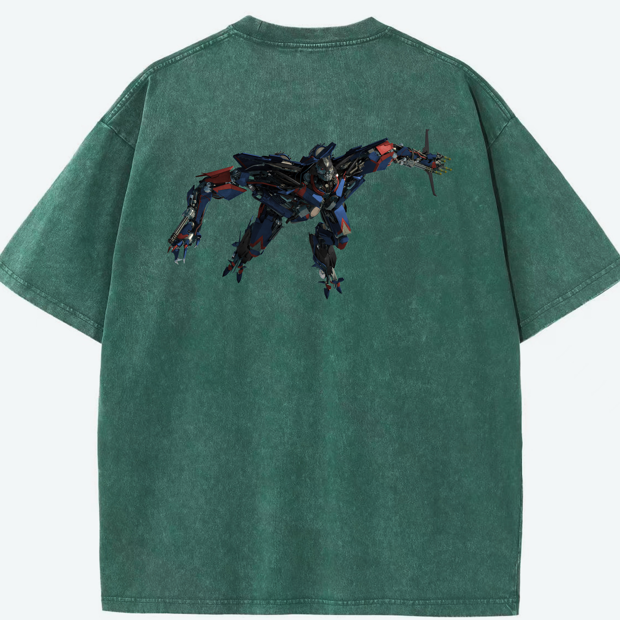 （画像用） Transformers トランスフォーマー 綿100% ヴィンテージ風 半袖Tシャツ（背面プリント）